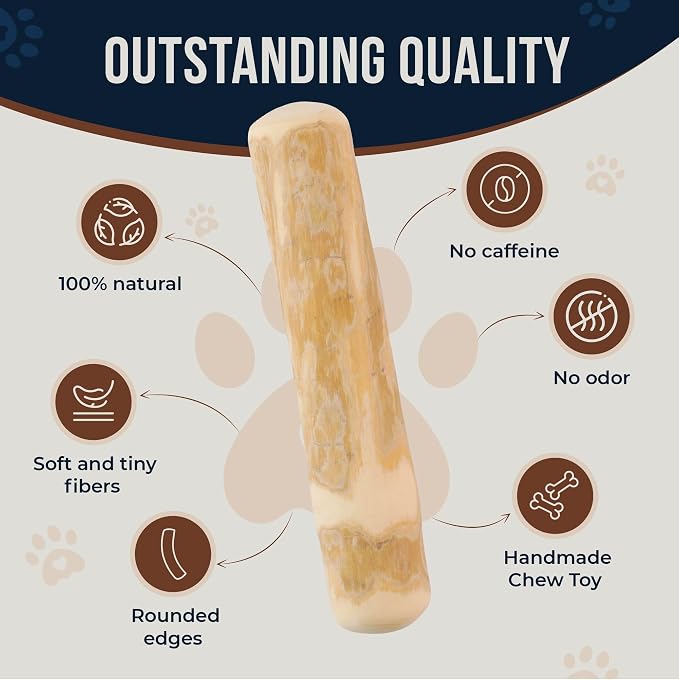 Coffee Wood Dog Chew Sticks - 2 Pack