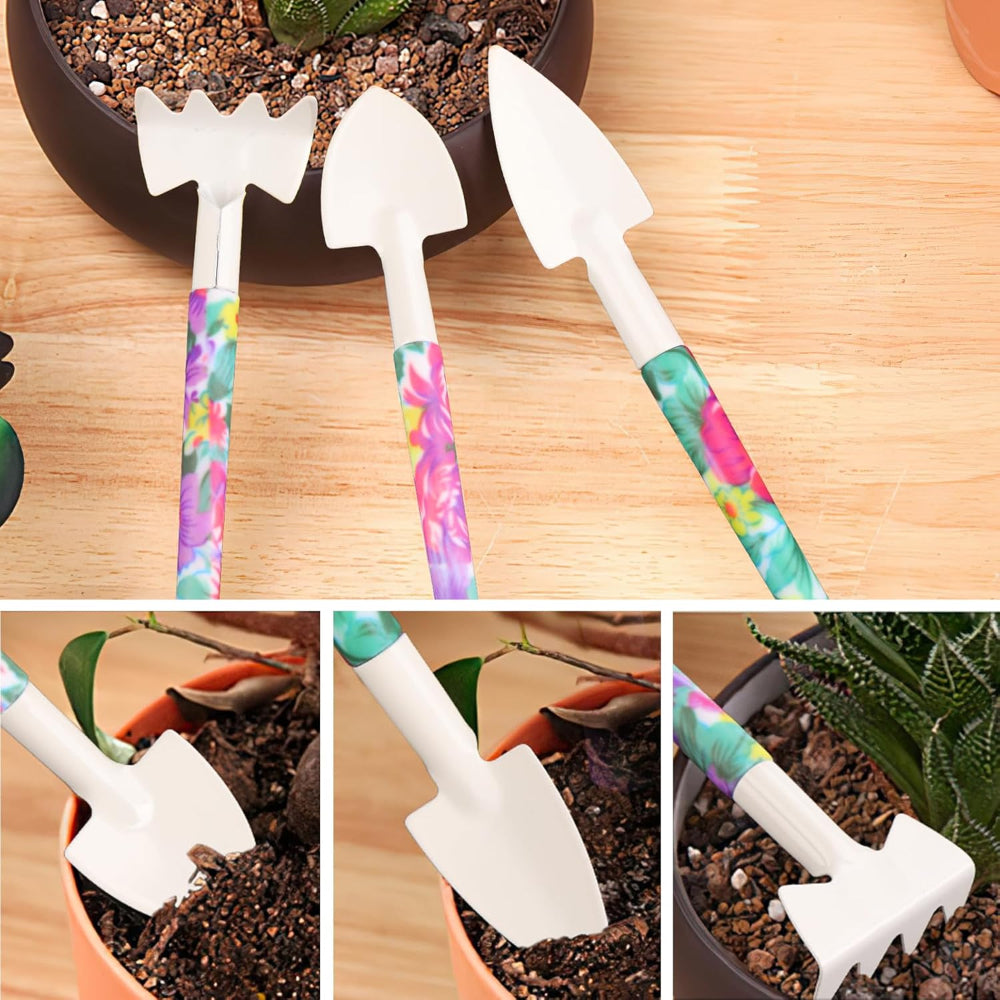10-Piece Garden Tool Set – Gardening Hand Tools with Pruner, Trowel, Rake & Carry Case