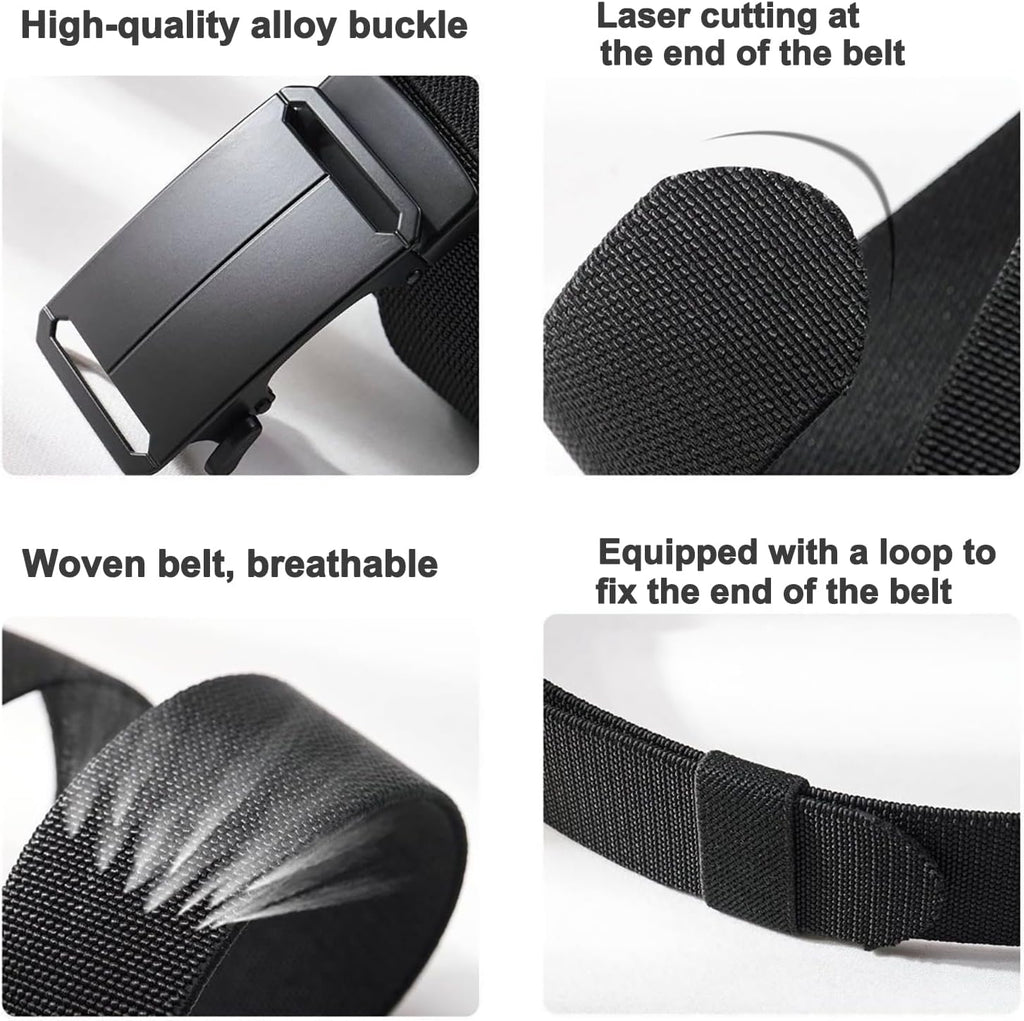 Stretch-Fit Tactical Belt – Ultra-Light Ratchet Web Belt for Outdoor, Work & EDC