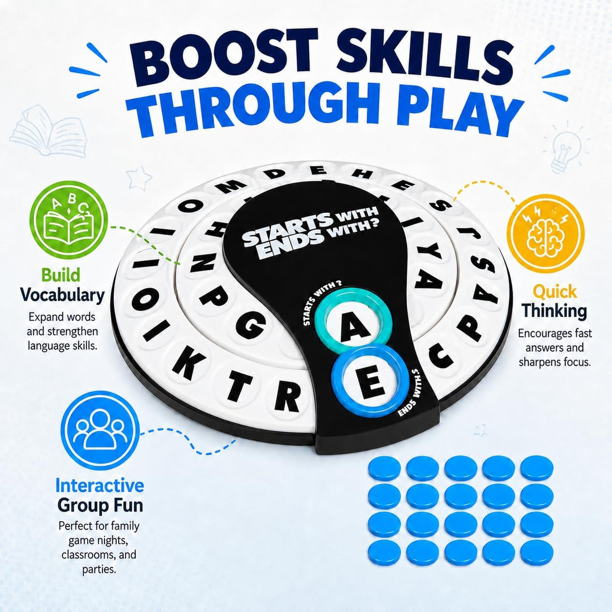 Spin & Shout Word Game – Fast-Paced Family Game