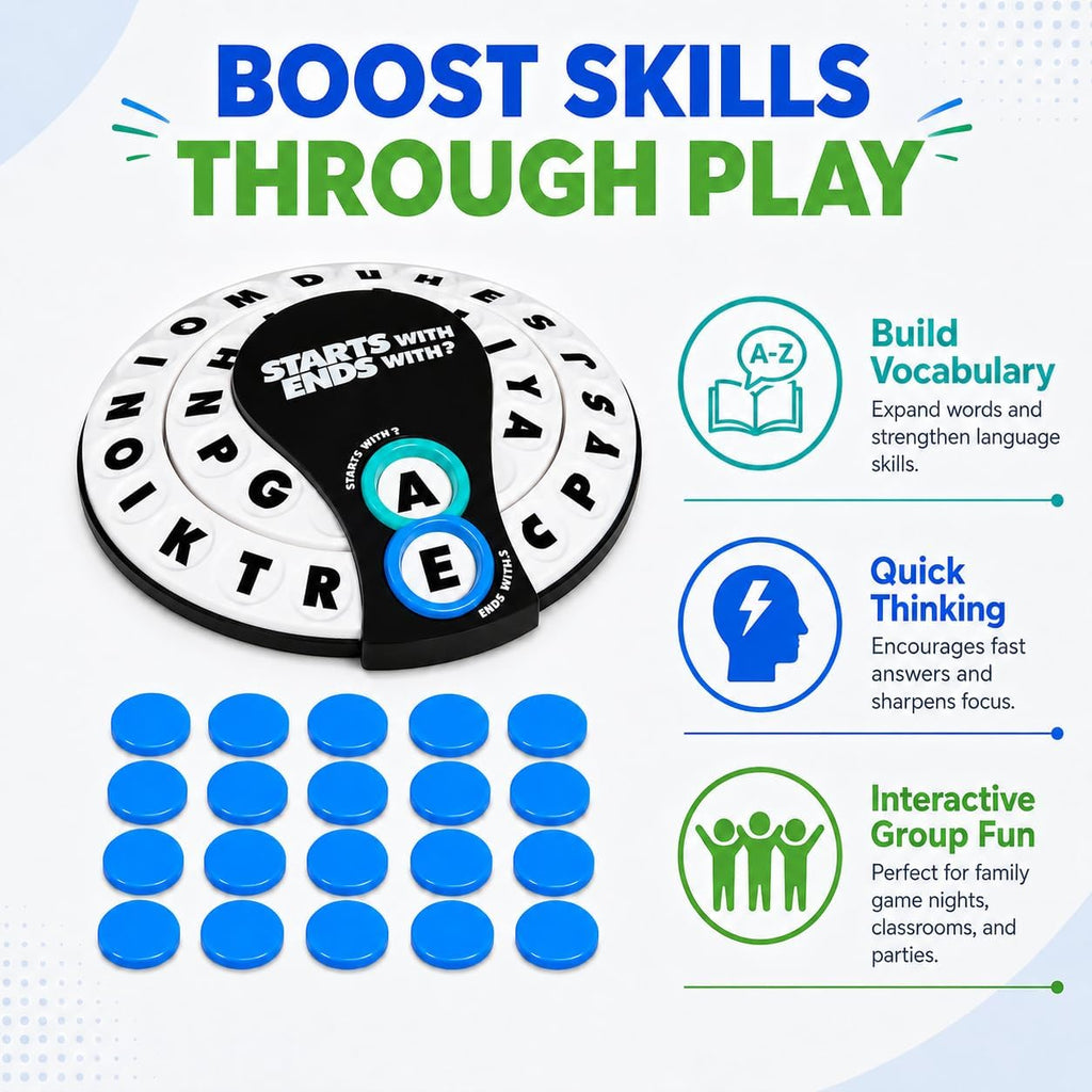 Spin & Shout Word Game – Fast-Paced Family Game