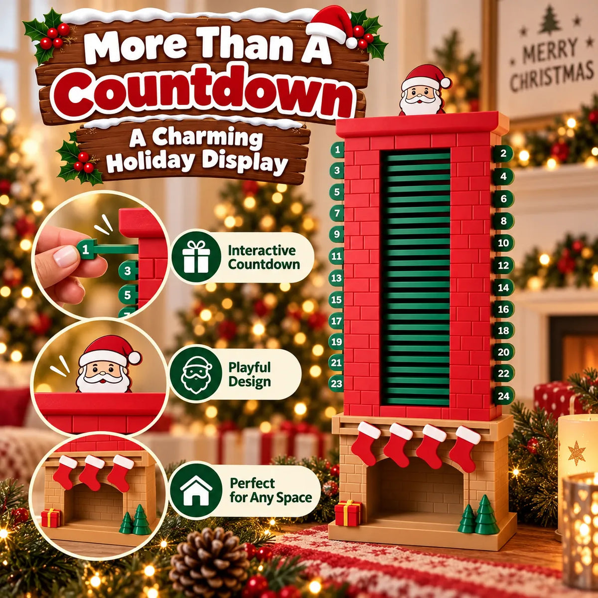 3D Printed Santa Chimney Advent Calendar – A Magical Christmas Countdown