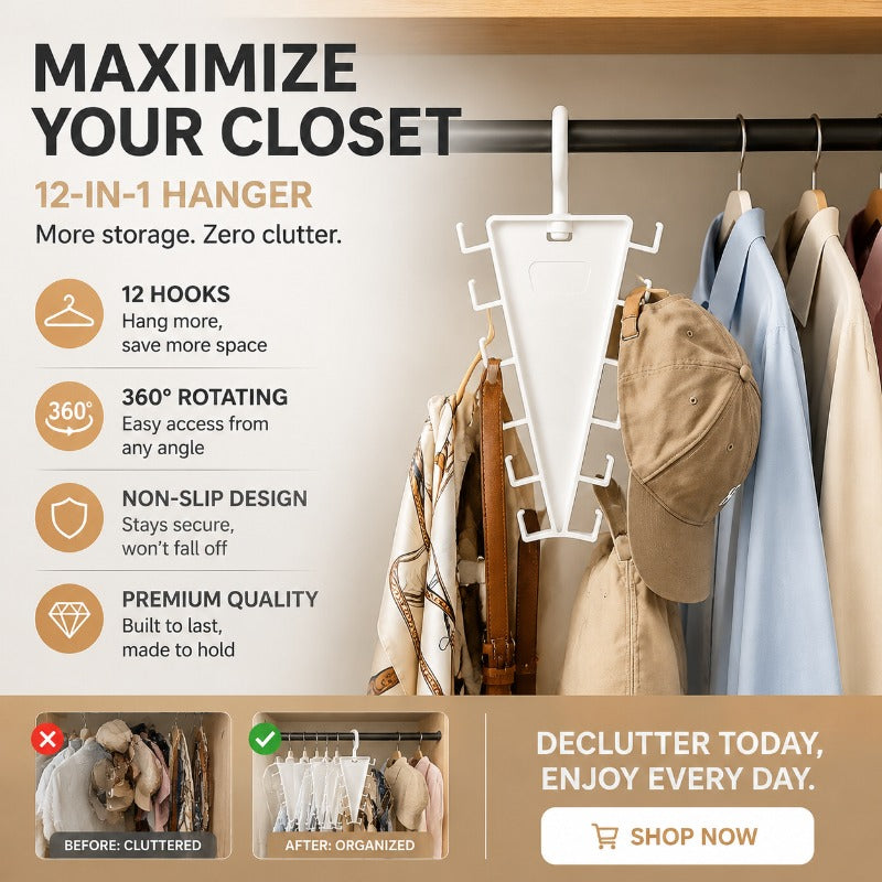 V-Shape Vertical Storage Hanger
