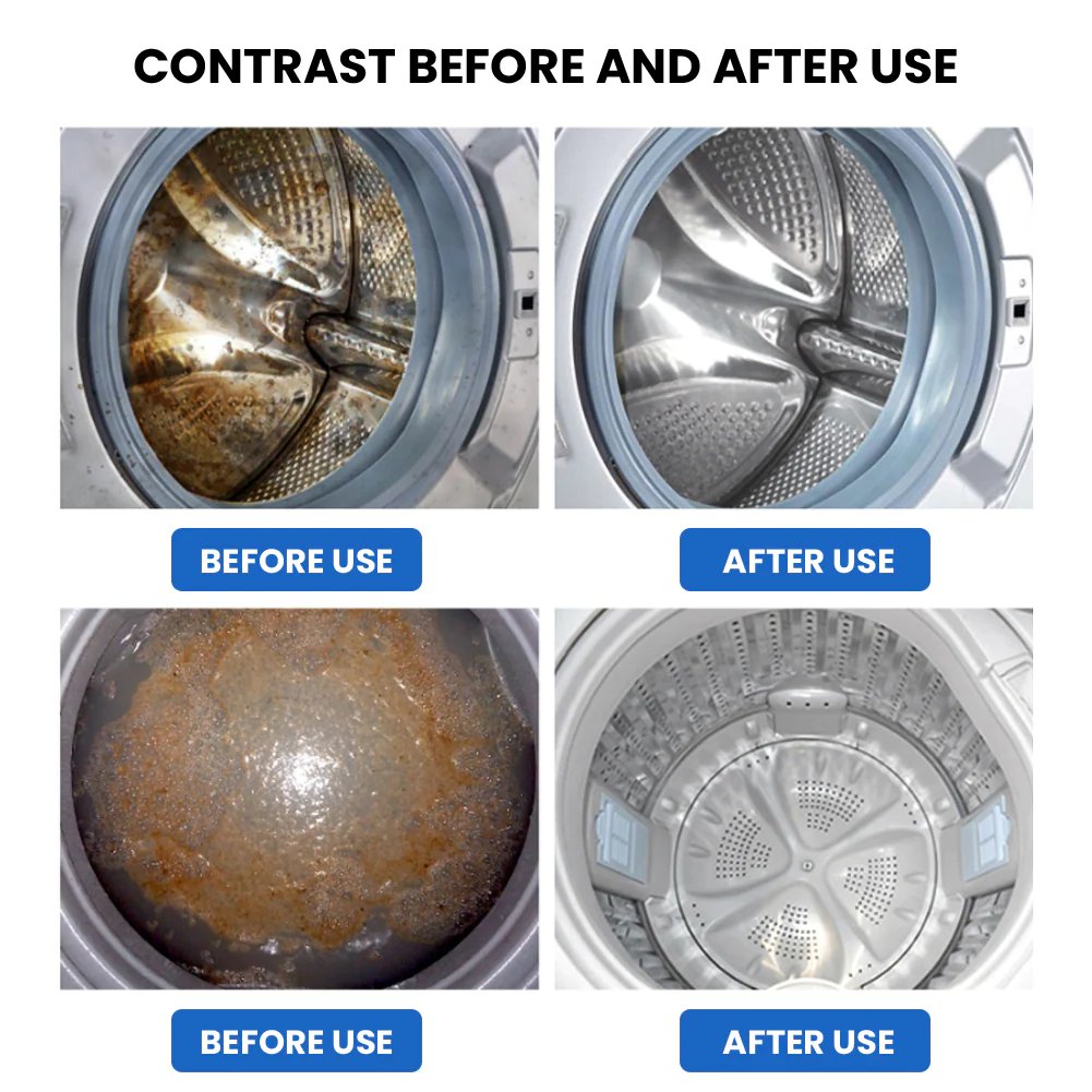 24pcs  Powerful Washer Deep Cleaner Tablets – Eliminate Hidden Bacteria & Bad Smells Fast