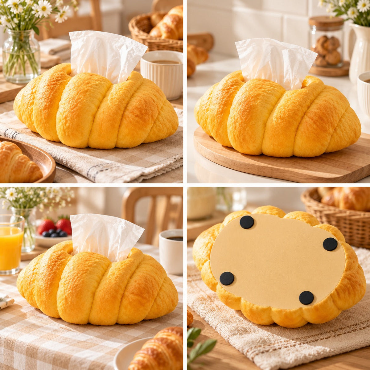 Paris Croissant Tissue Box
