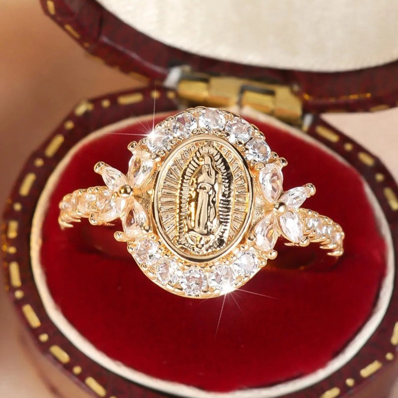 Radiant Virgin Mary Ring