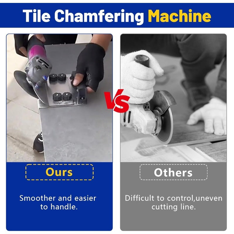 Precise 45° Tile Chamfer Tool
