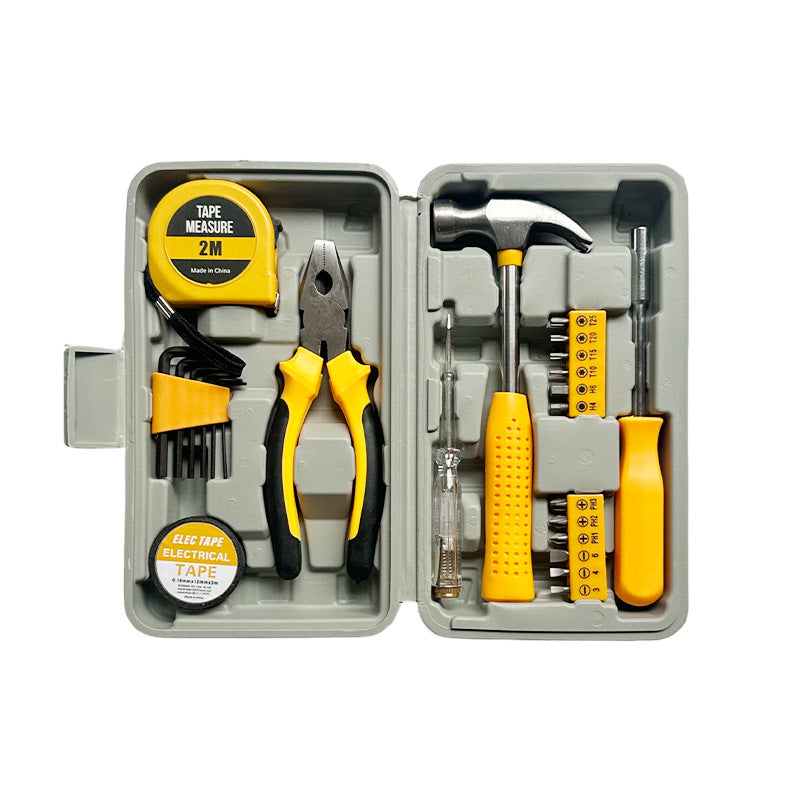 24 Piece Household Tool Set with Hammer Pliers Screwdriver Kit