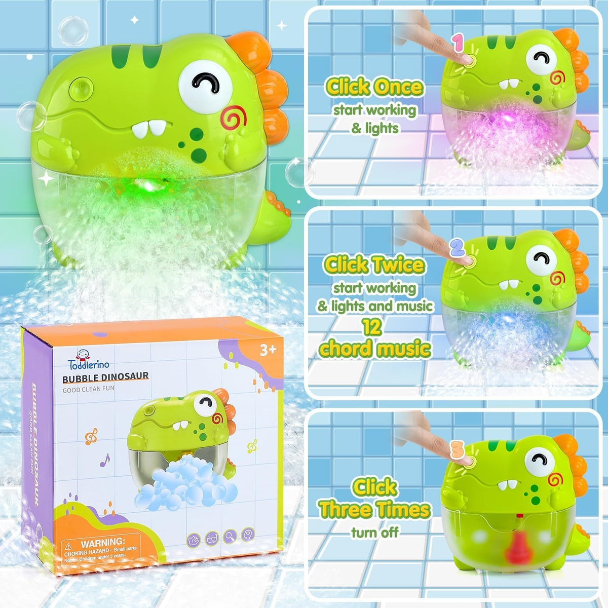 Dinosaur Bubble Bath Buddy