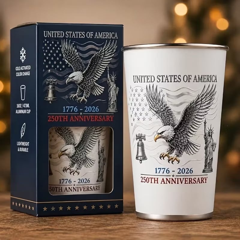 Pour Cold Beer & Watch Hidden Patriotic Design Reveal | Magic Color Changing Cup