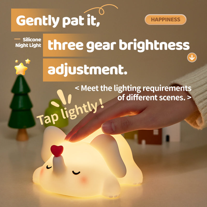 Maetiva® Squishy Silicone Love Elephant LED Night Light - Perfect Gift for Kids and Girls