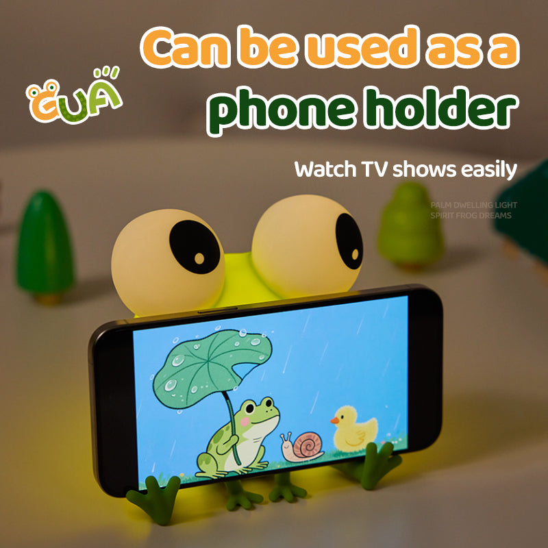 Maetiva® Frog Big-Eyed Adorable Small Silicone Squishy Night Light Perfect Gift