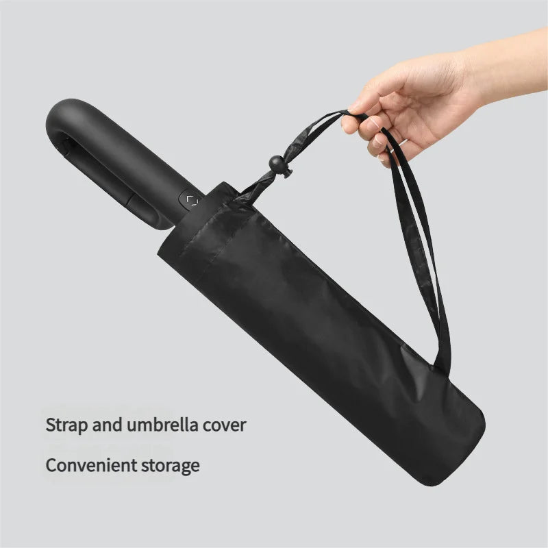 Automatic Folding Umbrella — Compact and Windproof, Portable, Travel-Friendly, Quick-Dry, Ergonomic Handle
