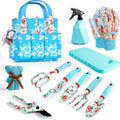 10-Piece Garden Tool Set – Gardening Hand Tools with Pruner, Trowel, Rake & Carry Case