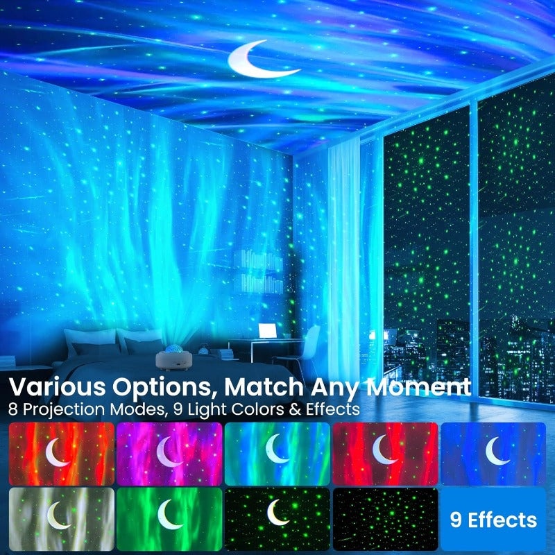Cordless UFO Galaxy Projector
