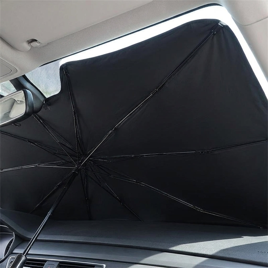 Car Windshield Sunshade — Foldable UV Protection, Reflective, Universal Fit, Heat Blocker, Easy Install