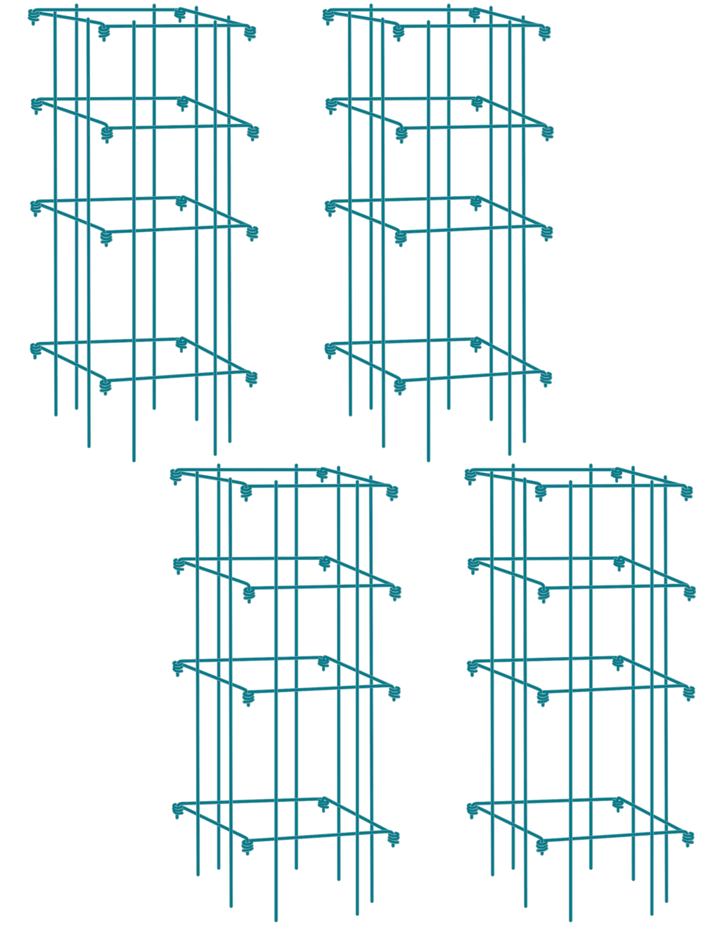 Tomato Cages, Set of 4