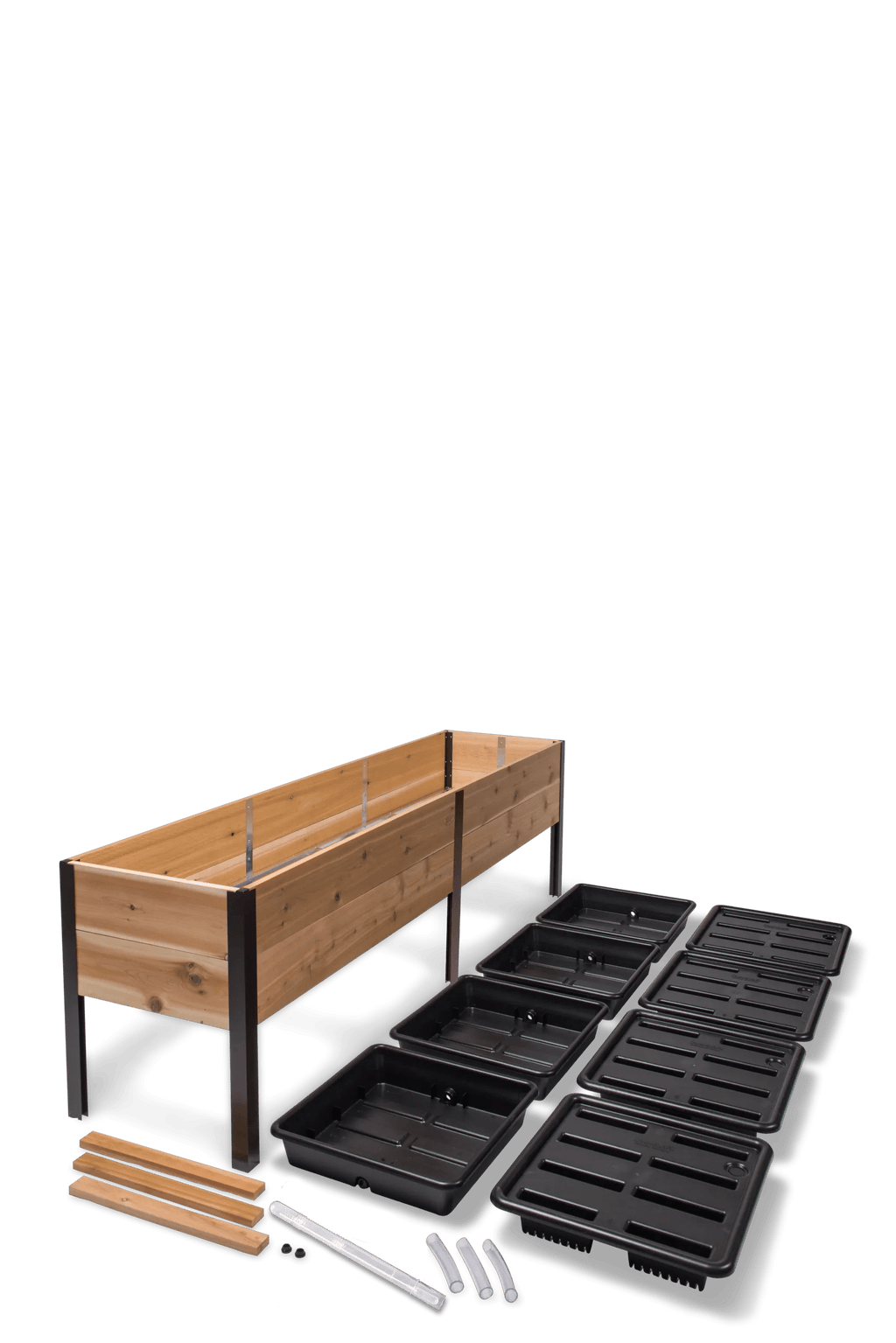 Self-Watering Elevated Cedar Planter Box, 2 x 8
