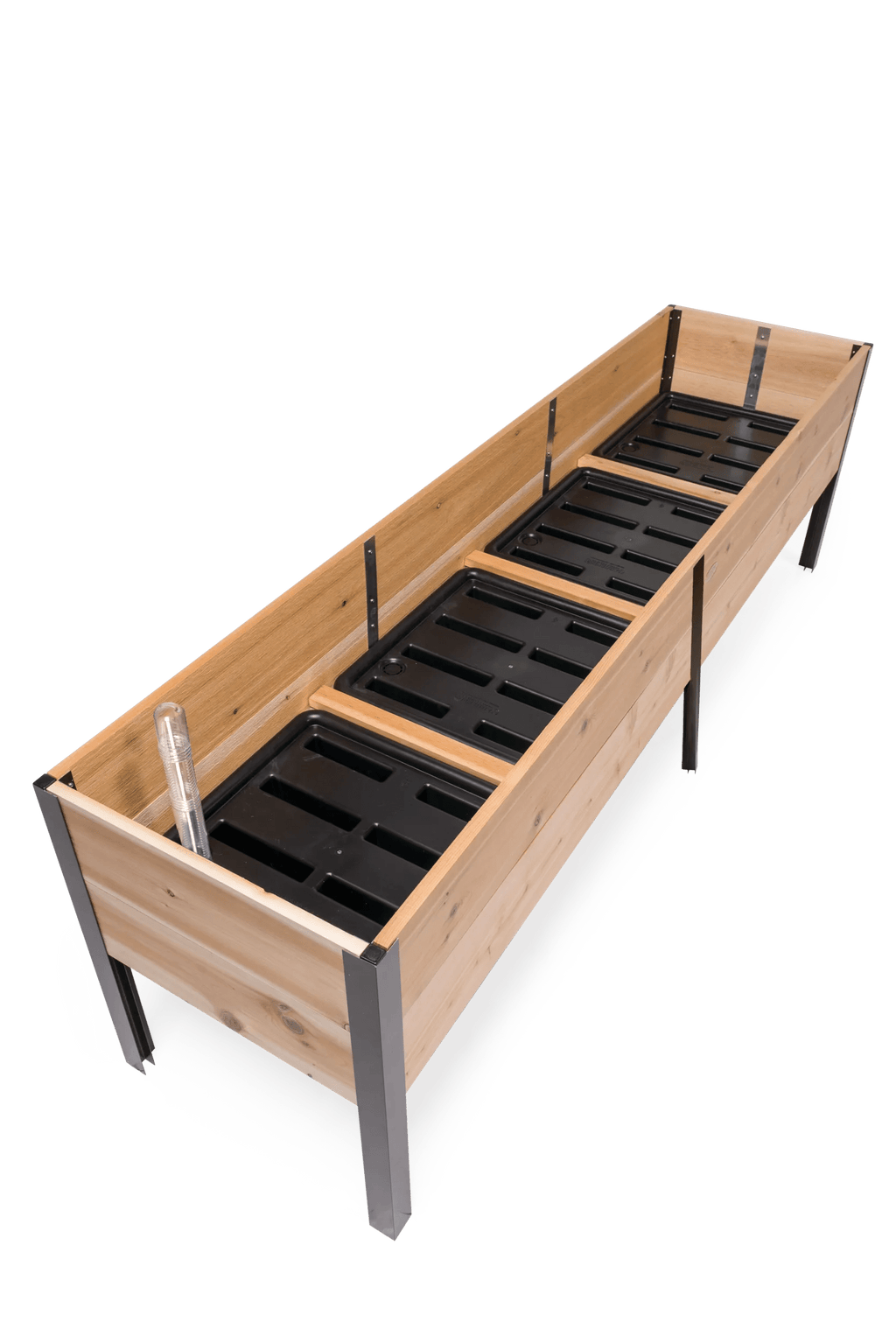 Self-Watering Elevated Cedar Planter Box, 2 x 8