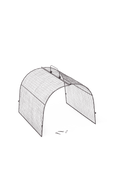 Chicken Wire Row Cloche Mid-Section, XL