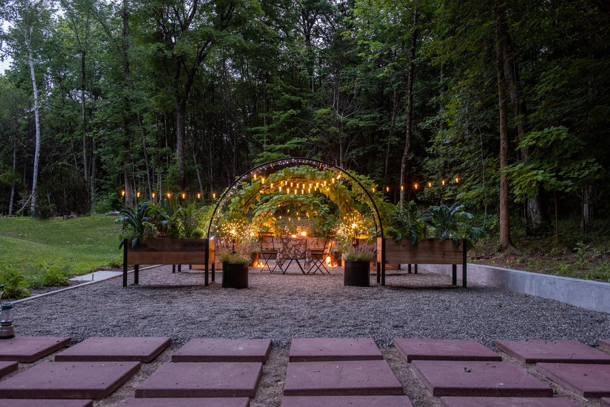 2' x 8' Arch Trellis for Planter Boxes