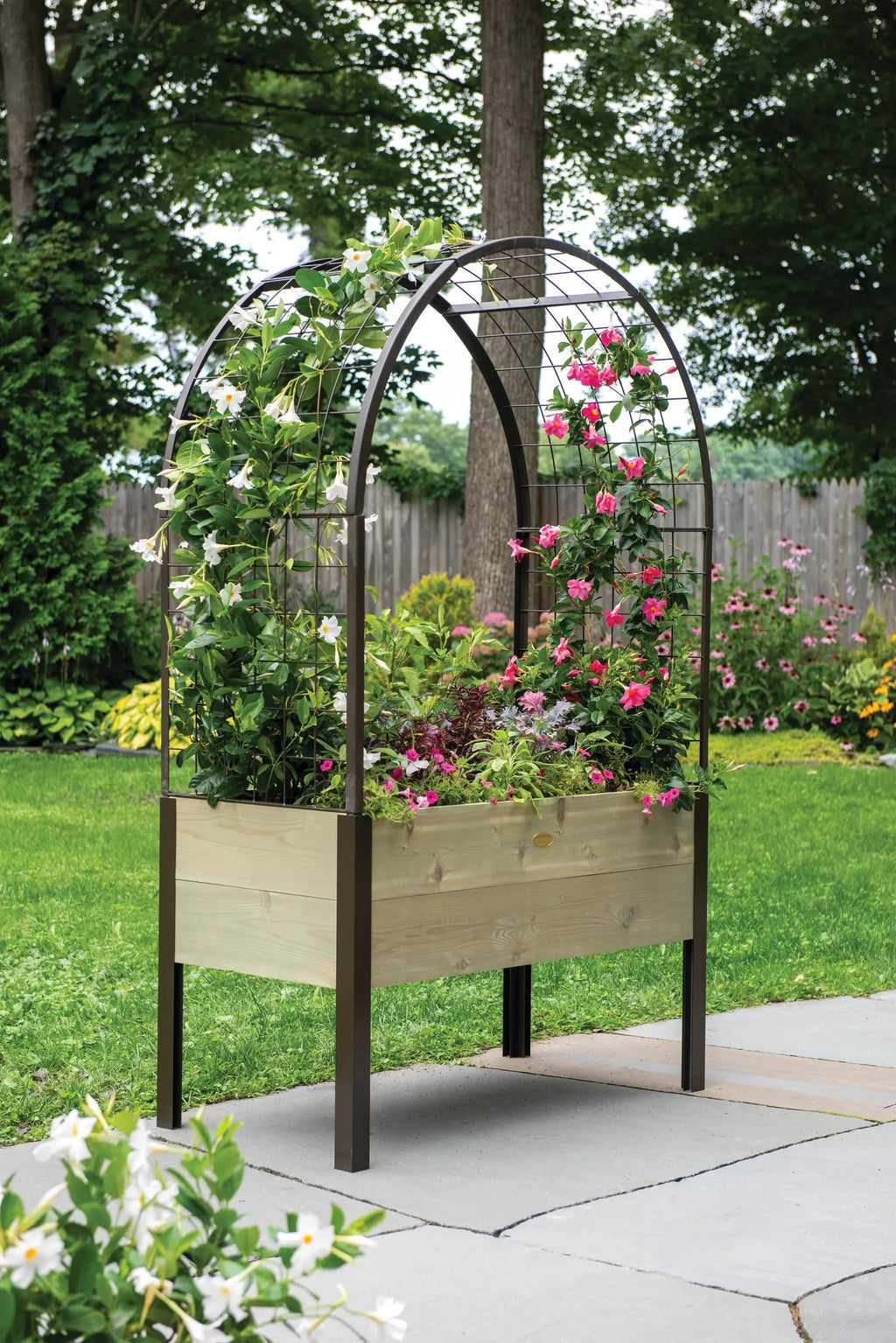 2' x 4' Arch Trellis for Planter Boxes