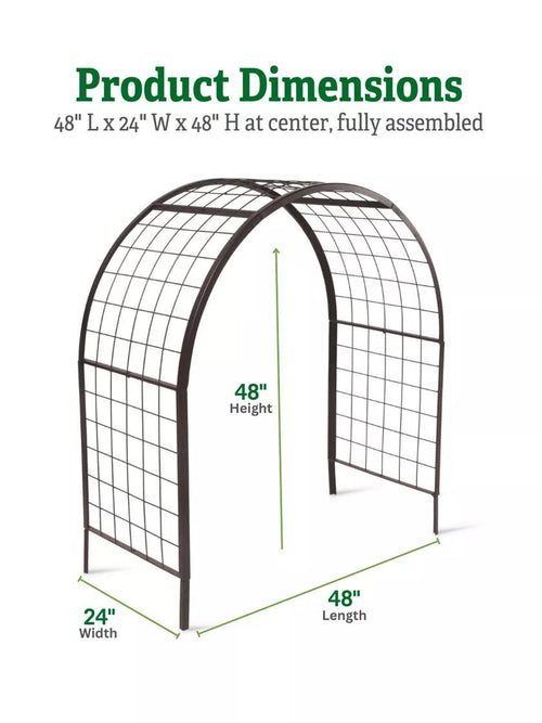 2' x 4' Arch Trellis for Planter Boxes