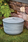 Ribbed Hose Pot with Lid