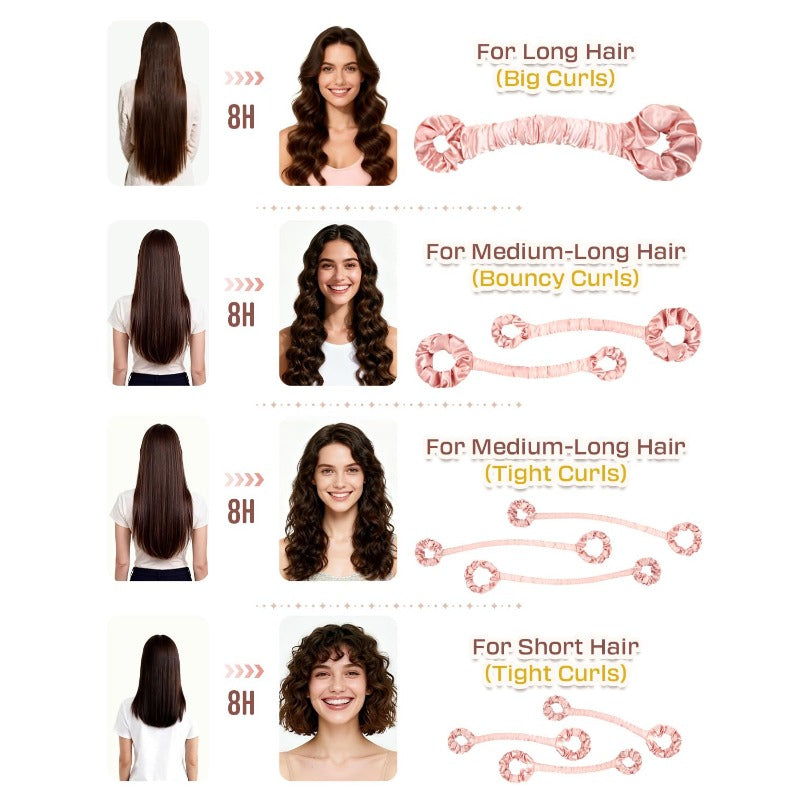 Heatless Satin Hair Curler