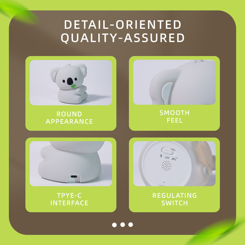 Maetiva® Squishy Silicone Koala LED Night Light - Perfect Gift for Kids and Girls