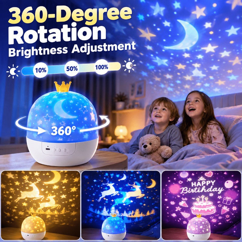 2-in-1 Star Projector Night-Light