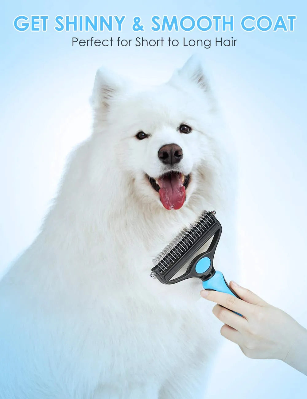 Professional Deshedding Tool for Dogs & Cats – Gentle, Efficient & Fur-Free Home
