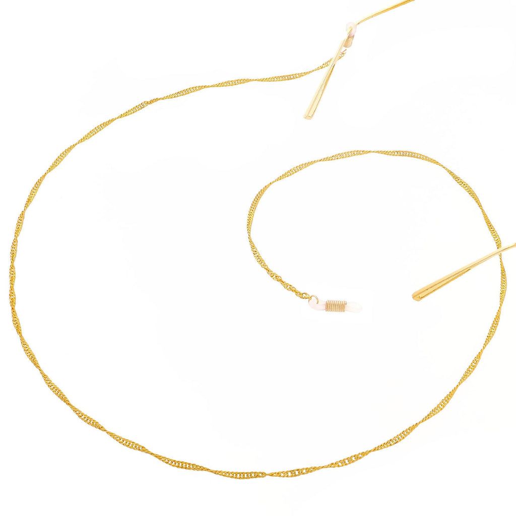Elegant Twisted Chain Eyewear Holder 
Maetiva