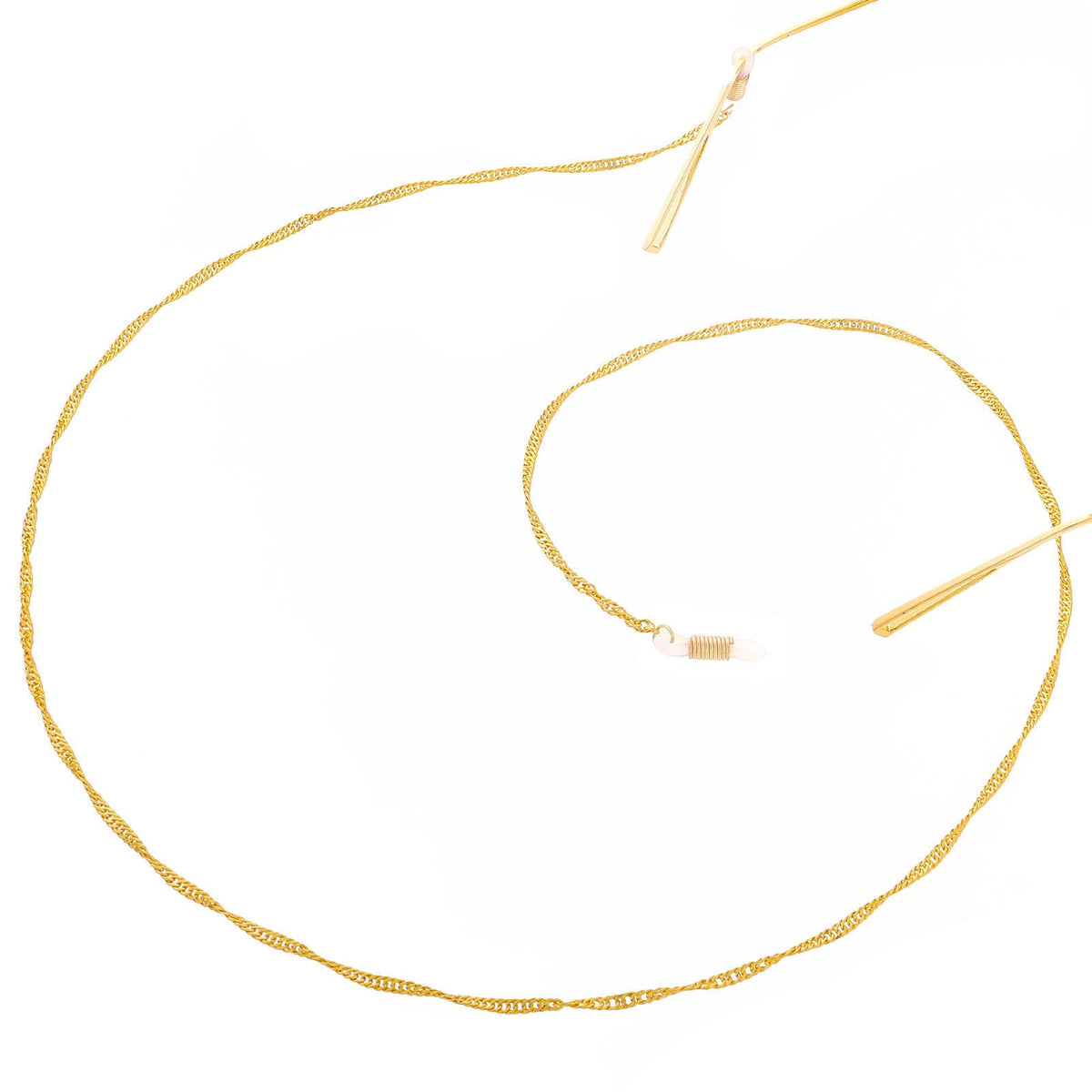 Elegant Twisted Chain Eyewear Holder 
Maetiva