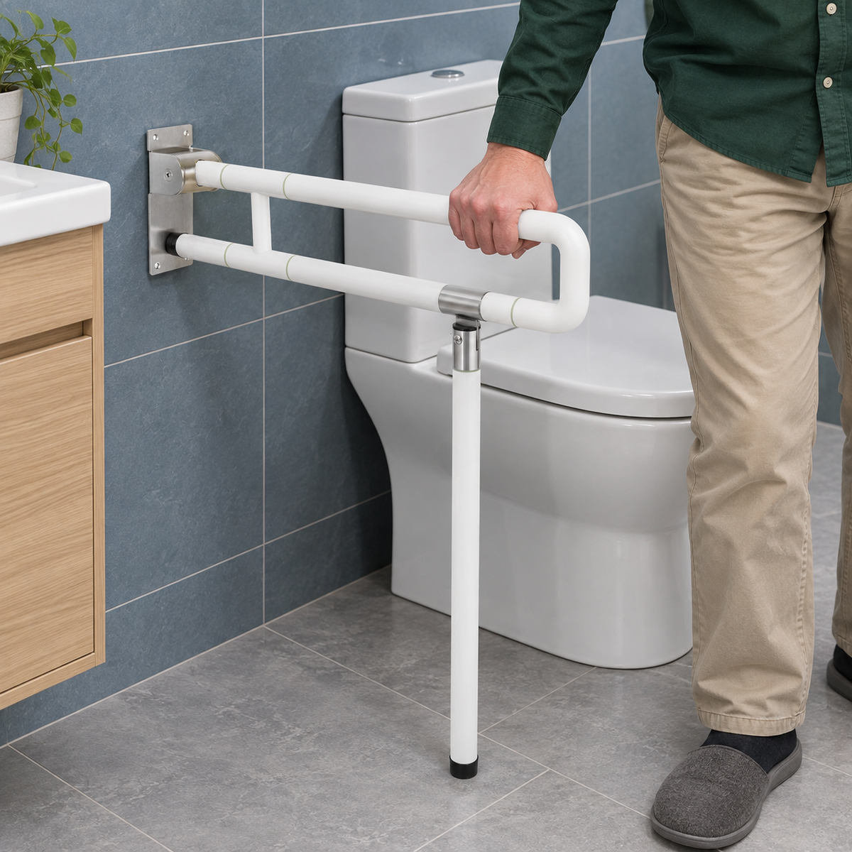 Stainless Steel Wall-Mounted Elderly Bathroom Handrail Safety Bar