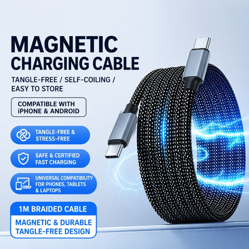 Tangle-Free Magnetic Cable