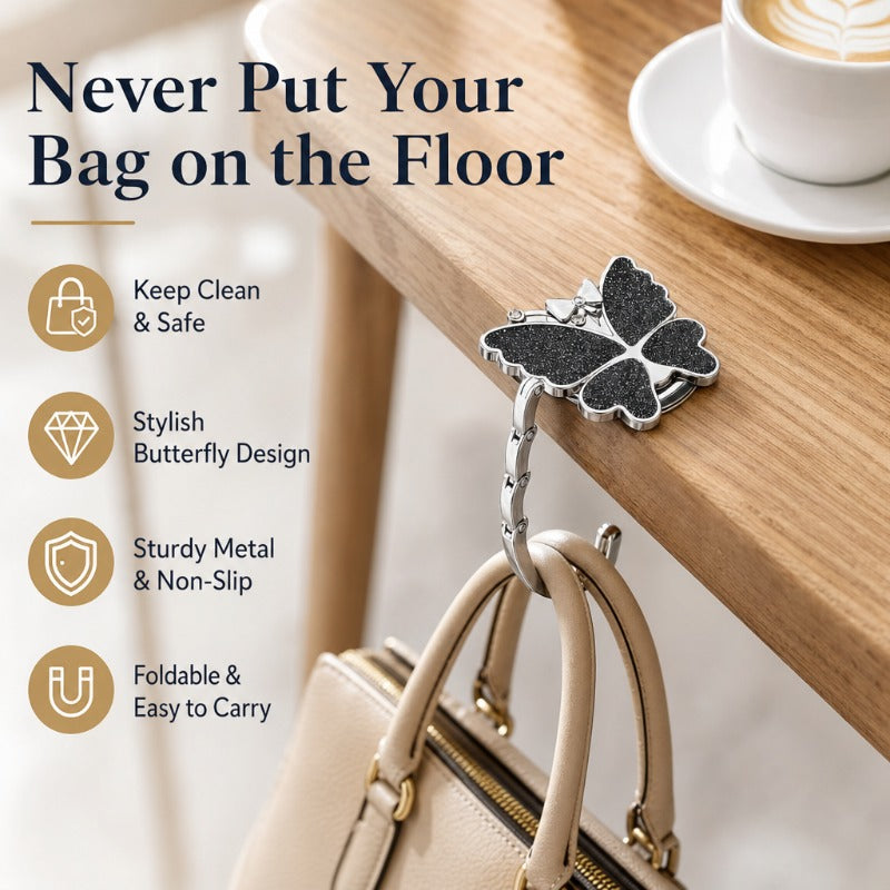 Foldable Butterfly Purse Hook