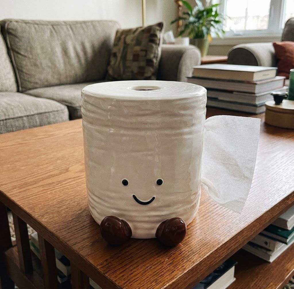 Smiley Toilet Paper Tissue Box
