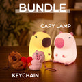 Maetiva® Capybara with Keychain Bundle Squishy Night Light - Perfect Gift