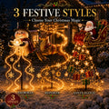 2026 New Santa’s Flying Sleigh Gift Cascade – Solar Christmas Garden Light