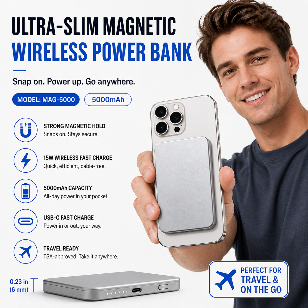 High-Speed Compact Power Bank 
Maetiva
