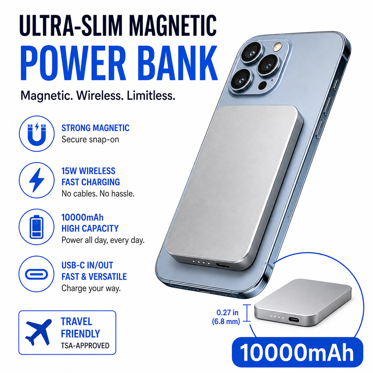 High-Speed Compact Power Bank 
Maetiva
