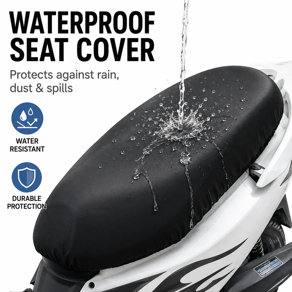 Universal Elastic Waterproof PU Scooter Seat Cover 
Maetiva