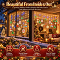 Christmas Ornament Curtain Lights – Light-Up Holiday Window Decorations for Home