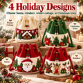 Handmade Christmas Crochet Bucket Bag