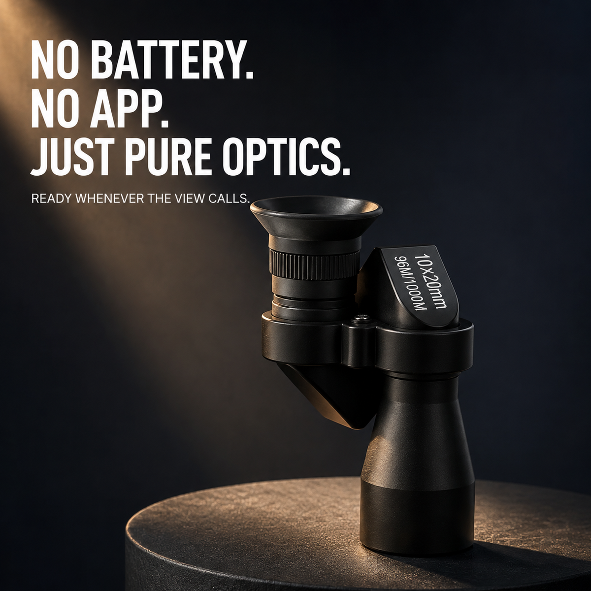10×20 Mini Monocular Phone Telescope – Pocket Long-Distance Viewer with Adjustable Smartphone Clip