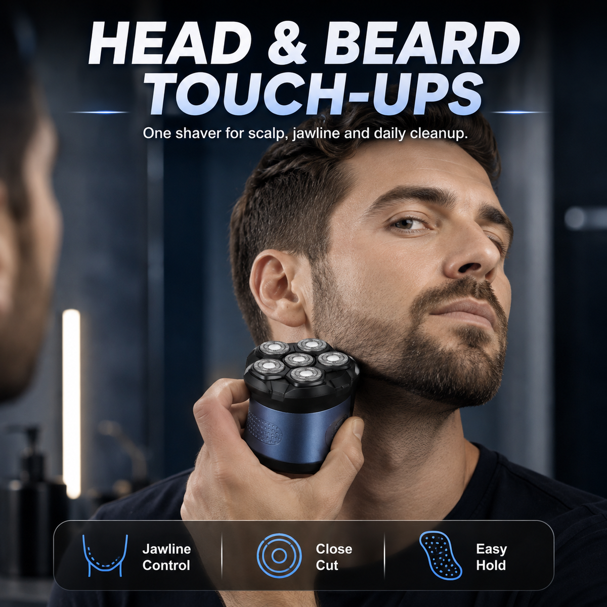 Head Shavers for Bald Men, IPX7 Waterproof Wet/Dry Head Shavers for Men