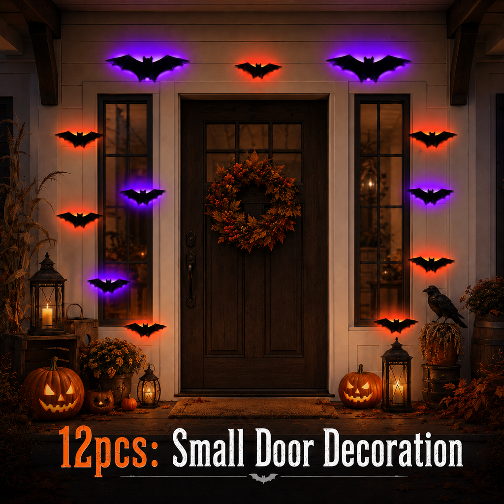 3D LED Flying Bat Wall Decor