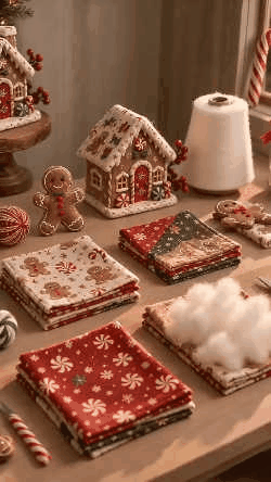 Santa Claus Patchwork Tree Quilt Kit – Easy Layered Fabric Holiday Décor