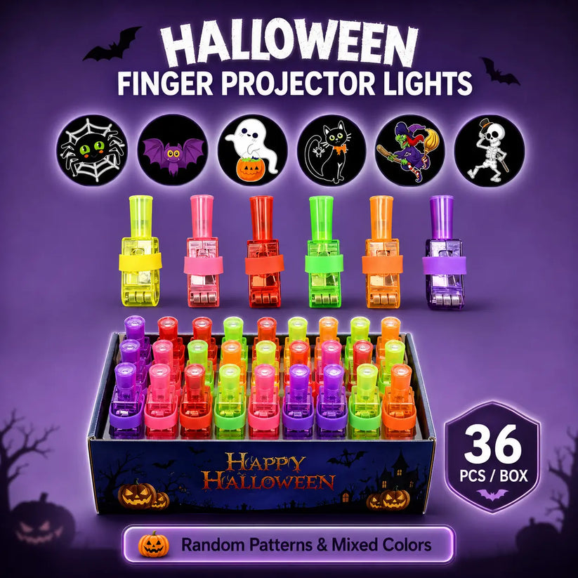 Halloween Finger Projector Lights – Mini Pattern Projector